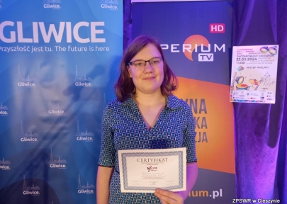 Ada z ZPSWR w Cieszynie otrzymuje wyróżnienie na Ogólnopolskim Konkursie "Zaczarowany Mikrofon" w Gliwicach.